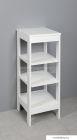 AQUALINE - ETIDE - Polcos szekrény, állvány, fürdőszoba bútor - 86x36 cm - Fehér MDF