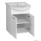 AQUALINE - ZOJA - Mosdószekrény, fürdőszoba mosdó bútor 74x50,5cm - Nyílóajtós - Kerámia mosdóval (ZERO)-55 cm