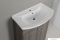 AQUALINE - ZOJA - Mosdószekrény, fürdőszoba mosdó bútor 74x71,5cm - Mali wenge - Kerámia mosdóval (ZERO)-75 cm