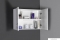 AQUALINE - KERAMIA FRESH - Fürdőszobai fali felső szekrény 70x50cm - Nyílóajtós - Magasfényű fehér