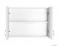 AQUALINE - KERAMIA FRESH - Fürdőszobai fali felső szekrény 70x50cm - Nyílóajtós - Magasfényű fehér