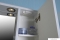 AQUALINE - ZOJA - Tükrös fürdőszobai szekrény, pipere szekrény LED világítással 60x60cm - Jobbos - Magasfényű fehér
