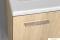 AQUALINE - KERAMIA FRESH - Fali mosdószekrény, fürdőszoba mosdó bútor 50x44 cm - Sonoma tölgy - Kerámia mosdóval (ZORAN)-45cm