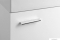 AQUALINE - KERAMIA FRESH - Fali mosdószekrény, fürdőszoba mosdó bútor 50x39,5cm - Magasfényű fehér - mosdóval (DD4022)-40cm