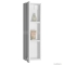 AQUALINE - ZOJA - Fürdőszobai fali felső szekrény (KORIN tükörhöz) - 70x20cm - Polcos - Magasfényű fehér