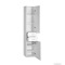 AQUALINE - ZOJA és KERAMIA FRESH - Fürdőszobai állószekrény - Nyílóajtós, fiókos - 184x35 cm - Magasfényű fehér