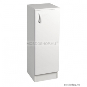 AQUALINE - EKOSET - Fürdőszobai fali felső szekrény 85x30 cm - Nyílóajtós, belül 1 polccal - Magasfényű fehér