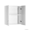 AQUALINE - SIMPLEX ECO - Fürdőszobai fali felső szekrény - Dupla ajtós, belsejében 1 polccal - 60x50 cm - Selyemfényű fehér