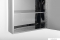 AQUALINE - LIRA - Fürdőszobai tükrös szekrény 70x50cm - Nyílóajtós - Világítás nélkül - Rozsdamentes acél