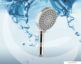 GEDY - TECH - Kézi zuhanyfej - Háromfunkciós - Kerek - Víztakarékos - Krómozott ABS (GYHS10305)