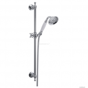 GEDY - LIBERTY 00 - Retro zuhanyszett - Egyfunkciós kézi zuhannyal, fix tartórúddal - Krómozott (GYSS10600)