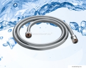 GEDY - SILVER 01 - Zuhany gégecső - 200cm - Flexibilis - Ezüst színű PVC