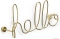 UMBRA - HELLO - Szöveges fali dekoráció - 32,4X14,7cm - Sárgaréz színű acélhuzal