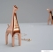 UMBRA - ANIGRAM - Gyűrűtartó - Zsiráf figurás - Réz színű cink
