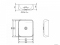AREZZO DESIGN - ETNO - Mosdó, mosdótál - Kerámia - 46x40,5cm - Pultra, bútorra ültethető