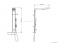 AQUALINE - ROME - Zuhanyoszlop szögletes fejzuhannyal, kézi zuhannyal és szappantartóval - 82,2cm - Alumínium
