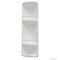 AQUALINE - CAESAR - Fürdőszobai sarokpolc (tusfürdőtartó) zuhanyzóba - 3 szintes - Fehér műanyag (7081)