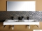SAPHO - FLAVIA - Öntött márvány dupla mosdókagyló, mosdó 160x50cm - Pultra, bútorra, falra szerelhető