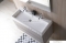 SAPHO - LARGO - Fali mosdószekrény, alsószekrény 2 fiókkal, 99x50cm - Ezüst tölgy színű (mosdó nélkül)