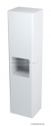 SAPHO - ELLA - Fürdőszobai függesztett állószekrény - 140x35 cm - Magasfényű fehér MDF (70121LP)