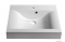 SAPHO - FLAVIA - Öntött márvány mosdó, mosdókagyló 60x50cm - Pultra, bútorra ültethető