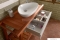 SAPHO - TERUEL - Mosdó, mosdótál 58,5x39cm - Kerámia - Pultra, bútorra szerelhető