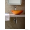 SAPHO - BEAUTY AGO - Üvegmosdó, mosdótál D42x14cm - Aranyozott narancssárga - Pultra, bútorra ültethető