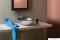 SAPHO - BEAUTY DAMAR - Üvegmosdó, mosdótál D42x14cm - Ezüst és szürke színű - Pultra, bútorra ültethető