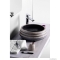 SAPHO - PRIORI - Kerámia mosdó, mosdótál - D41X15cm - Kőhatású, fekete - Pultra, bútorra ültethető (PI021)