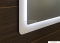 SAPHO - LORDE - Fürdőszobai fali tükör LED világítással - 110x60cm - Húzókapcsolóval, fehér üvegkerettel