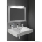 SAPHO - MITRA - Fürdőszobai fali tükör, fehér kerettel - 72x52cm