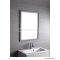 SAPHO - DAHLIA - Fürdőszobai fali tükör, ezüst színű, dombor mintázatú fa kerettel - 67,3x87,3cm