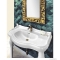 SAPHO - SCULE - Fürdőszobai fali tükör, arany színű, kézzel faragott fa kerettel - 80x120cm