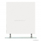 SAPHO - WEGA - Fürdőszobai fali tükör üvegpolccal - Világítás nélkül - 80x80cm