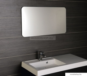 SAPHO - ISHAPE - Fürdőszobai fali tükör - Lekerekített sarkokkal, 100x50cm
