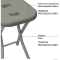 GEDY - CO76 - Fürdőszobai szék - Tortora színű műanyag ülőrésszel, acél lábakkal