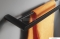 SAPHO - FLORI - Fali dupla törölközőtartó - 60 cm - Matt fekete (RF011-15)