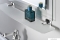 SAPHO - AIDA - Fürdőszobai üvegpolc (piperepolc) - 56cm - Opál üveg, krómozott réz