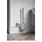 SAPHO - DIAMOND - Falra szerelhető WC kefe tartó - Opál üveg kefetartóval, bronz színű fali konzollal
