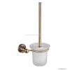 SAPHO - DIAMOND - Falra szerelhető WC kefe tartó - Opál üveg kefetartóval, bronz színű fali konzollal