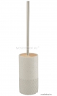 GEDY - AFRODITE - WC kefe tartó - Padlóra helyezhető - Cement, bambusz (4933-08)