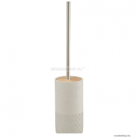 GEDY - AFRODITE - WC kefe tartó - Padlóra helyezhető - Cement, bambusz (4933-08)