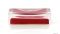 GEDY - RAINBOW - Szappantartó - Pultra helyezhető - Áttetsző piros akril