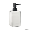GEDY - LUCREZIA - Folyékony szappan adagoló, 400ml - Pultra helyezhető - Fehér kerámia, fekete műanyag