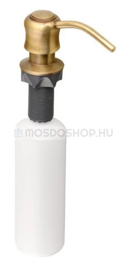 SAPHO Beépíthető szappanadagoló - Pultba építhető, 350 ml - Bronz színű adagolópumpával (SP004)
