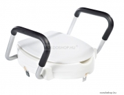 SAPHO - RIDDER - Magasított WC ülőke kapaszkodóval - Fehér - Műanyag, alumínium