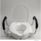 SAPHO - RIDDER - Magasított WC ülőke kapaszkodóval - Fehér - Műanyag, alumínium