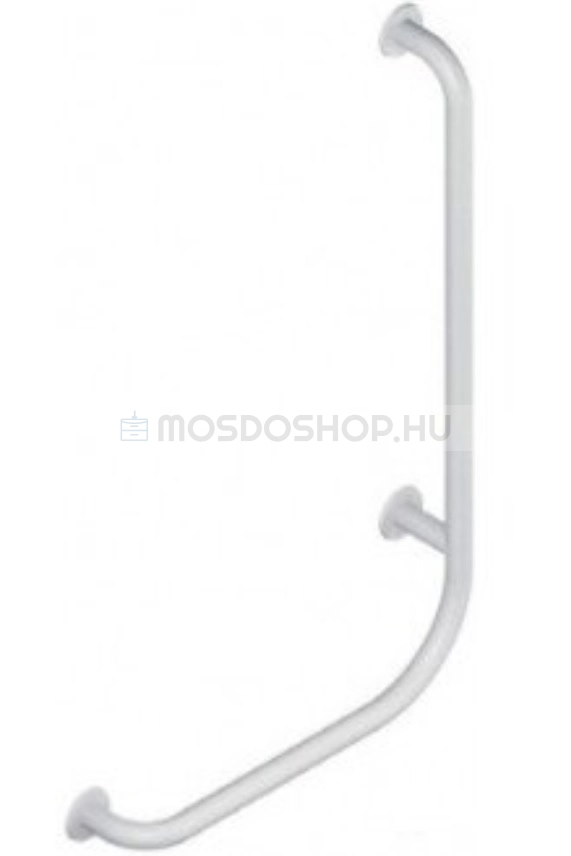 SAPHO HELP - Fix kapaszkodó mozgássérülteknek, fürdőszobába, jobbos, 81x55cm - Fehér (XH524W)