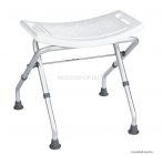 SAPHO - RIDDER - Fürdőszobai szék - Állítható magasságú, összecsukható - Fehér, alumínium (A0050301)