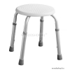 SAPHO - RIDDER - Fürdőszobai szék - Állítható magasságú - Fehér ülőkével, alumínium lábakkal (A00603101)